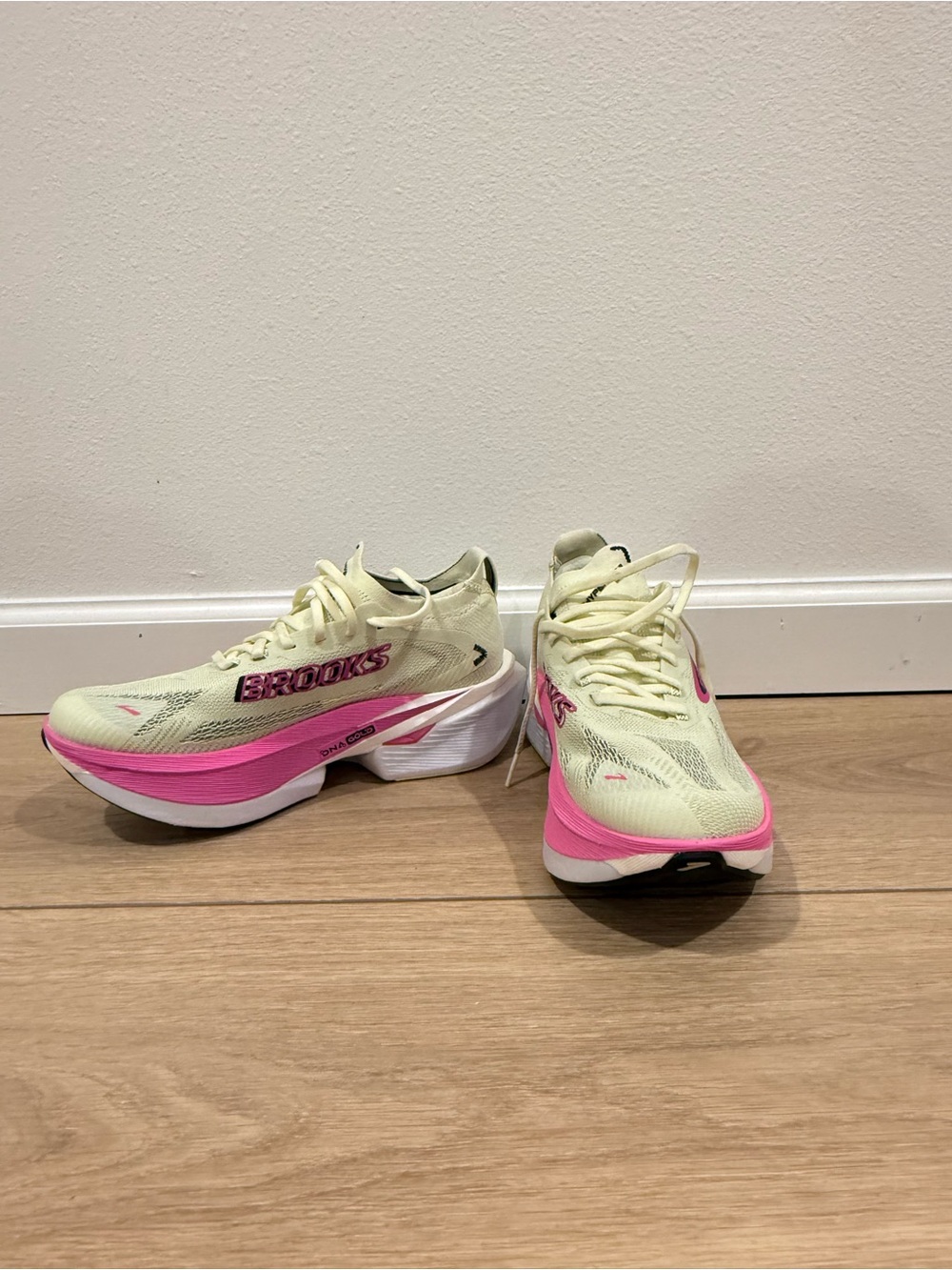 Brooks Women's Yellow and Pink Performance Running Shoes